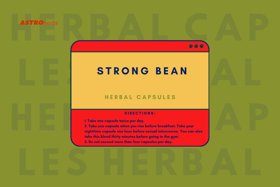 Strong Bean (30 Veg Capsules) Men's Vitality & Performance