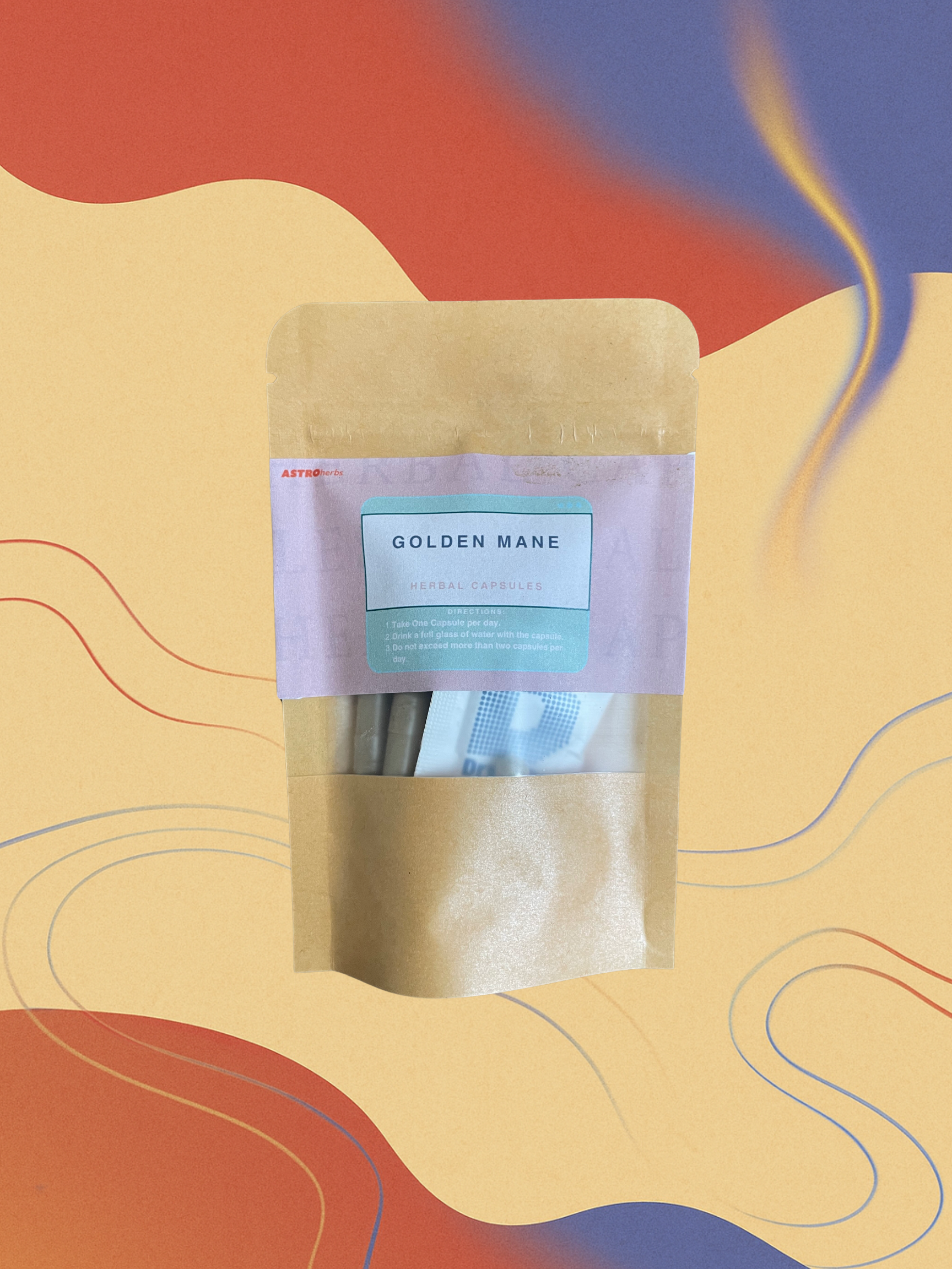 Golden Mane: Natural Hair Growth & Repair (30 Veg Capsules)
