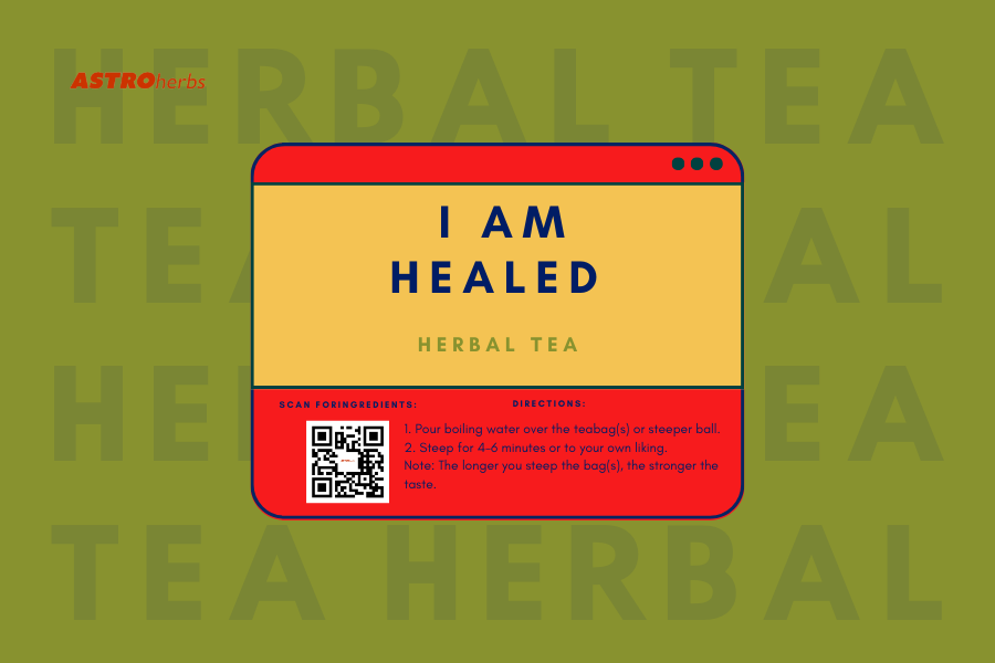 I Am Healed (12 Tea Bags) Body Detox & Cellular Healing - ASTROherbs