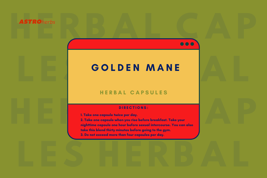 Golden Mane (30 Veg Capsules) Hair Growth & Restoration (Pre-Order)