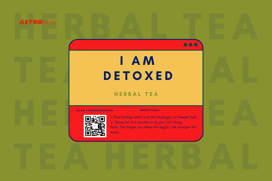 I Am Detoxed (12 Tea Bags) Body Detox - ASTROherbs