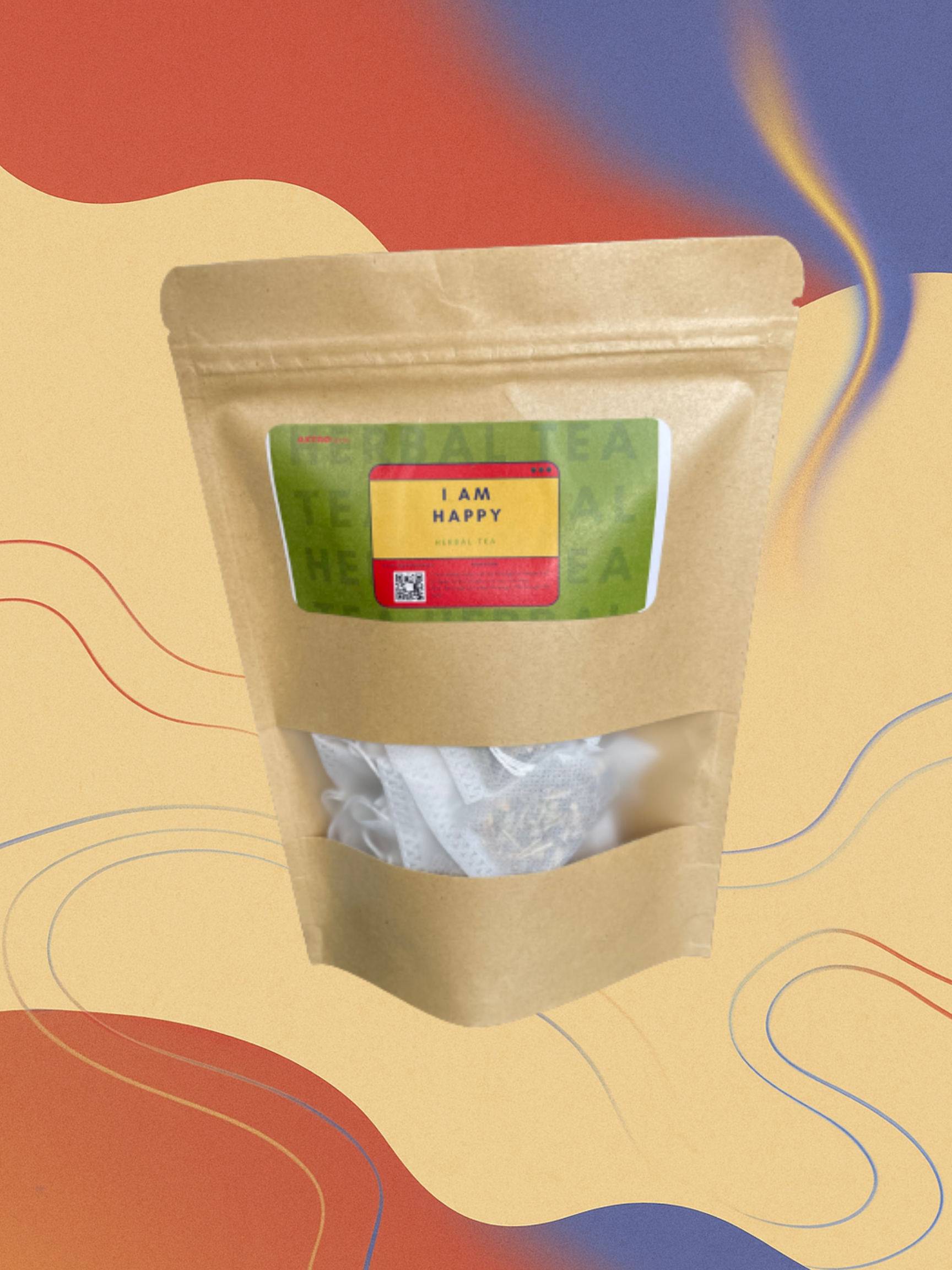 I Am Happy Herbal Tea: Stress/Anxiety (12 Tea Bags) - ASTROherbs